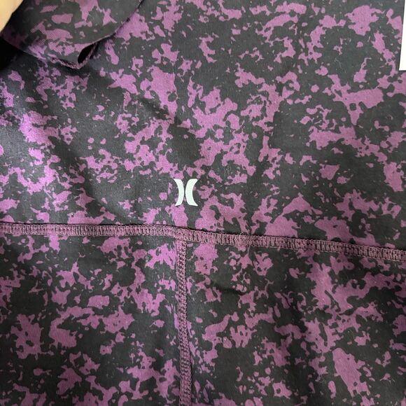 Bundle Hurley Womens M Purple & Black Reversible Leggings 2 tone color - Picture 7 of 8